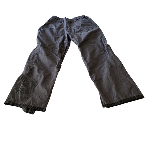O'Neill Mens Gray Waterproof Freedom Snow Pants L Ski Snowboard Nylon - Picture 1 of 10